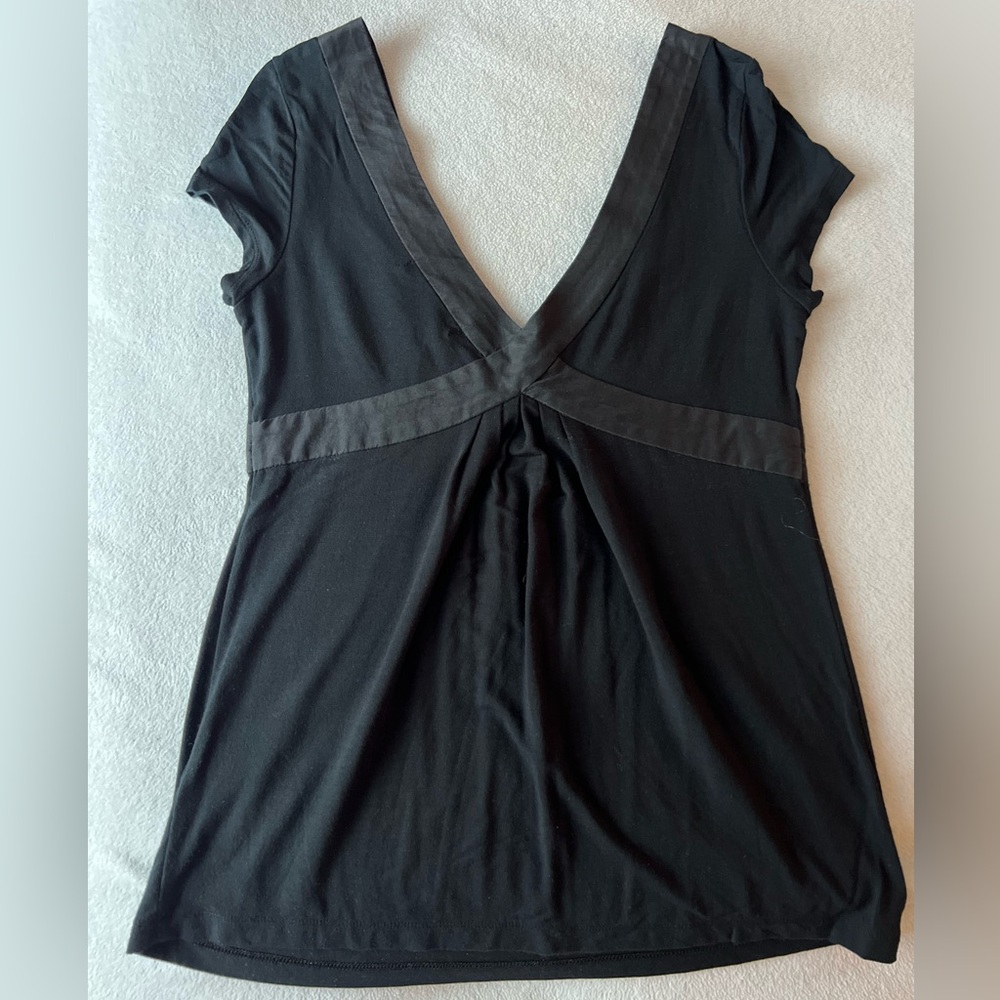 Banana Republic Black V-Neck Top